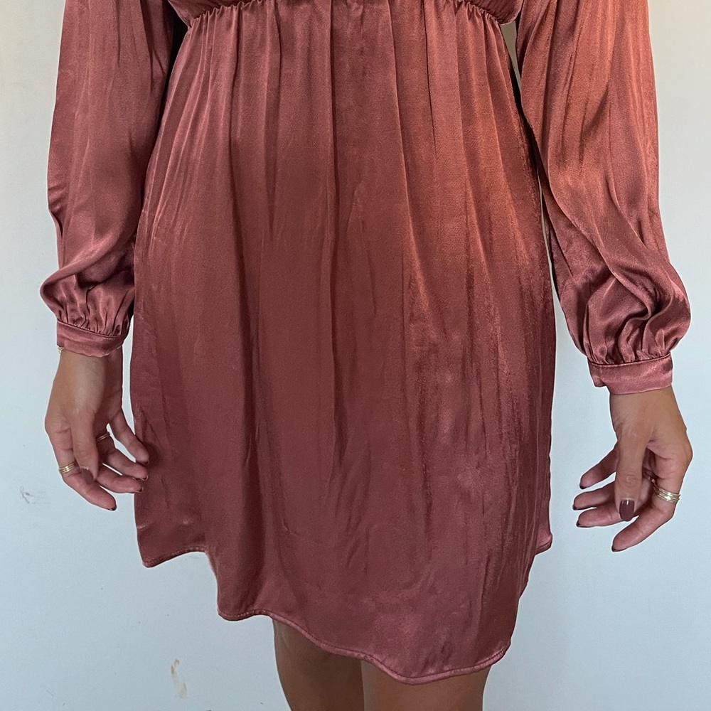 Zara Long Bell Sleeve Dress - Picture 4 of 8